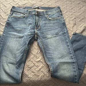Hollister Men's Light Blue Straight Jeans